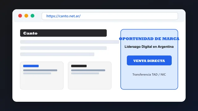Modelo de aplicación comercial y proyectos digitales para canto.net.ar